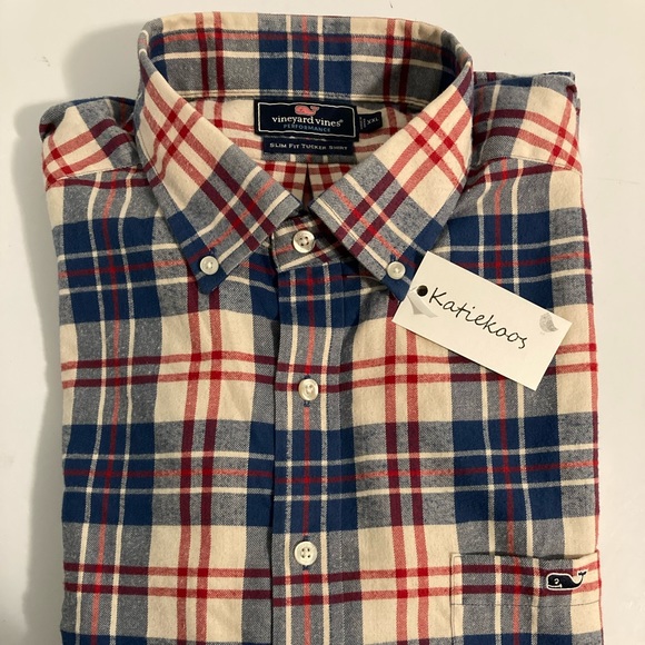 Vineyard Vines Other - Vineyard vines XXL Mens Slim Fit Plaid Tucker Shirt
